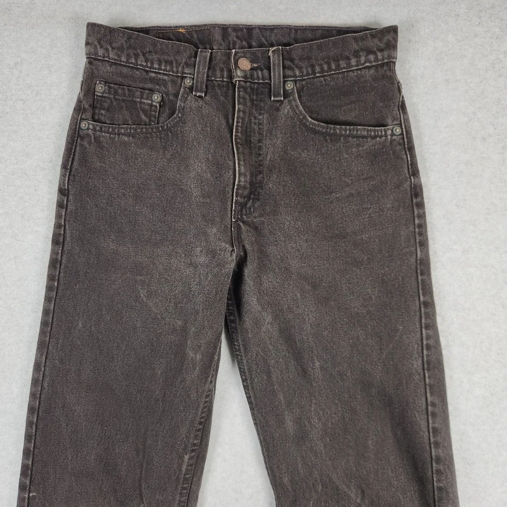 Vintage Levis 505 Jeans 31x34 (Actual 29x34) Black Straight Leg 90s Made In USA